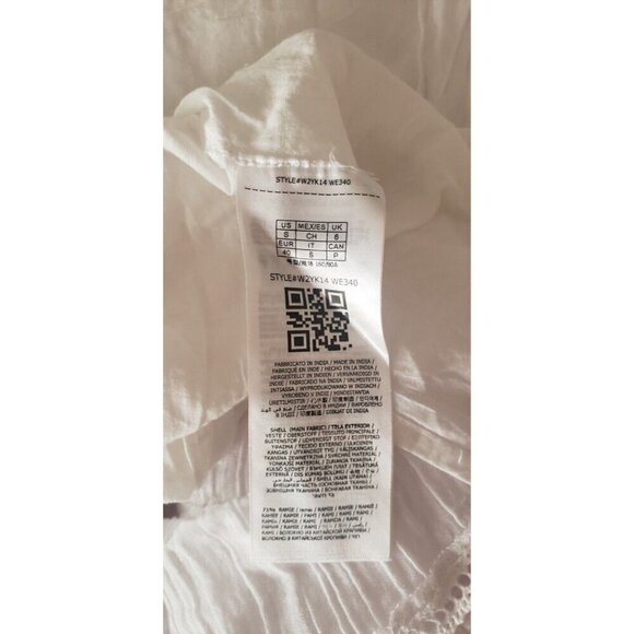 NWT $ 148 GUESS CIEL WHITE CROCHET-TRIM A-LINE DRESS SZ SMALL - Picture 9 of 9